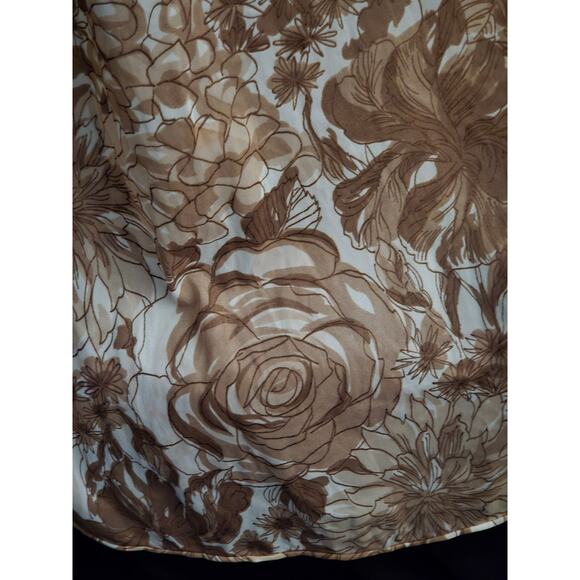 Vintage 1960's Olga Sleeping Pretty Full Length Fawn Print Nightgown, Sz 34, NWT - Picture 5 of 10